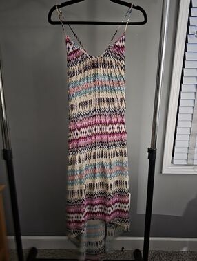 Tommy Hilfiger Striped Zigzag Maxi Dress in Pink, Cream & Blue